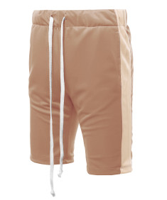 Men's Casual Side Panel Drawstring Side Pockets  Short Length Track Pants