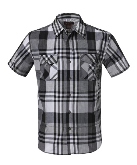 Men's Western Casual Chest Pockets Button Down Shirts