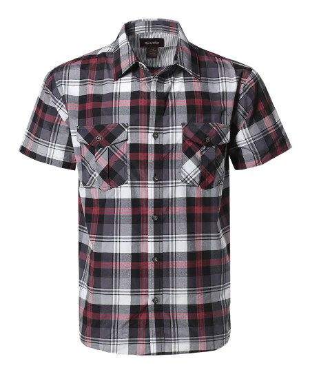 Men's Western Casual Chest Pockets Button Down Shirts