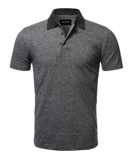 Men's Casual Regular fit Cotton Basic Short Sleeve Polo T-Shirt