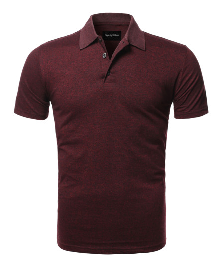 Men's Casual Regular fit Cotton Basic Short Sleeve Polo T-Shirt