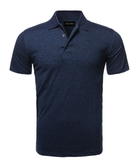Men's Casual Regular fit Cotton Basic Short Sleeve Polo T-Shirt