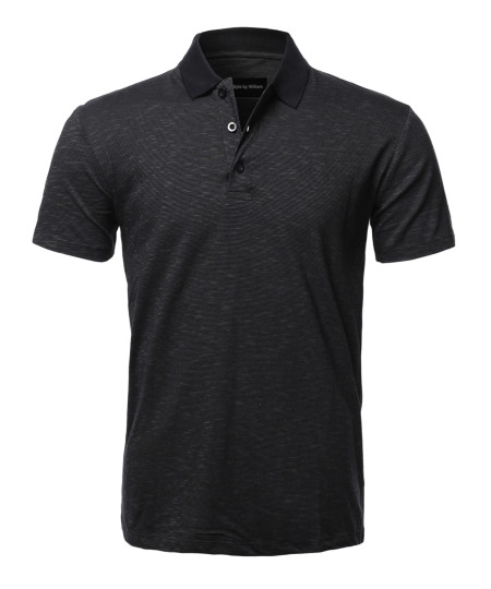 Men's Casual Regular fit Cotton Basic Short Sleeve Polo T-Shirt