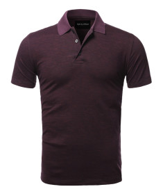 Men's Casual Regular fit Cotton Basic Short Sleeve Polo T-Shirt