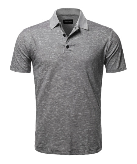 Men's Casual Regular fit Cotton Basic Short Sleeve Polo T-Shirt