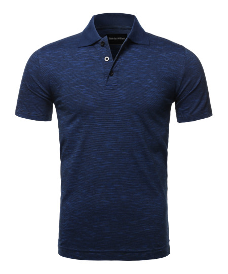 Men's Casual Regular fit Cotton Basic Short Sleeve Polo T-Shirt