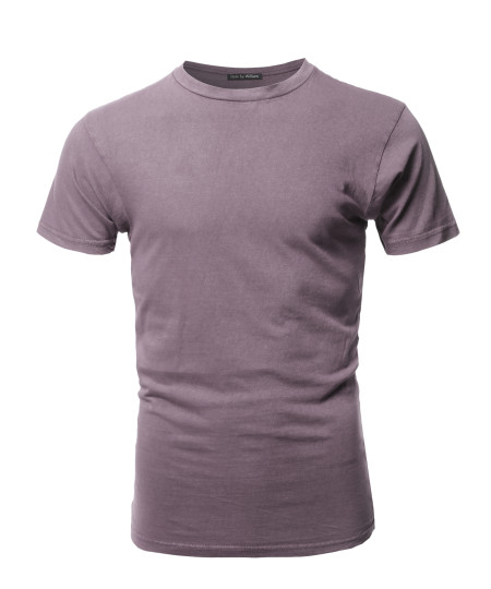 Men's Basic T Shirt Casual Vintage Crewneck Tee