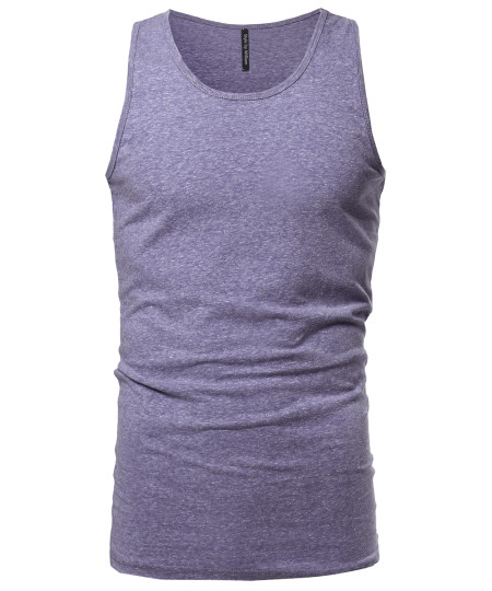 Men's Basic Scoop Neck Tank Top