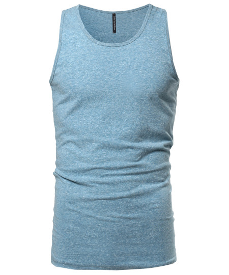 Men's Basic Scoop Neck Tank Top