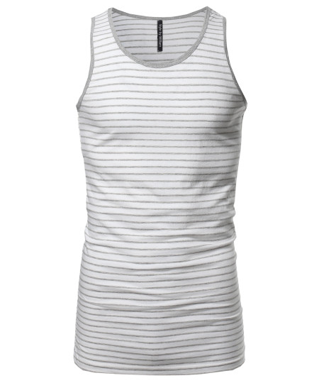 Men's Basic Scoop Neck Tank Top