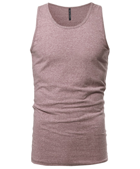 Men's Basic Scoop Neck Tank Top