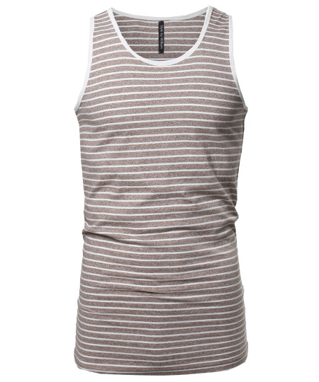 Men's Basic Scoop Neck Tank Top