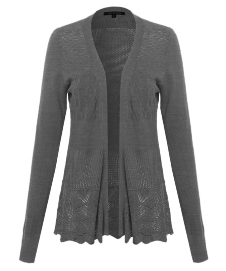 Women's Patterned Long Sleeve Cardigan 