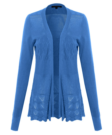 Women's Patterned Long Sleeve Cardigan 