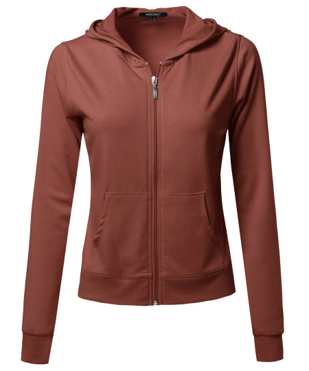 Women's A Classic French Terry Zip Up Hoodie