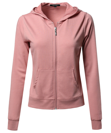 Women's A Classic French Terry Zip Up Hoodie