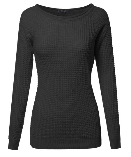 Women's Classic Rounded Scoop Neck Sweater