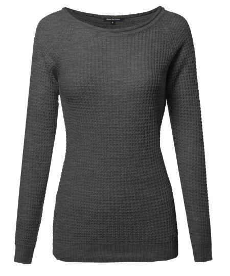 Women's Classic Rounded Scoop Neck Sweater