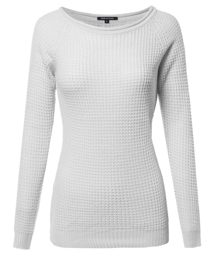 Women's Classic Rounded Scoop Neck Sweater