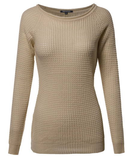 Women's Classic Rounded Scoop Neck Sweater