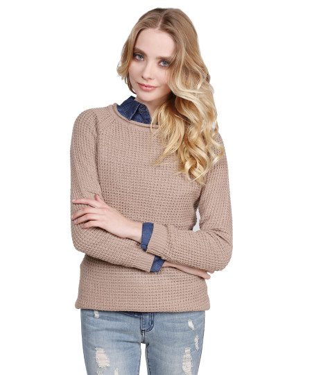 Women's Classic Rounded Scoop Neck Sweater