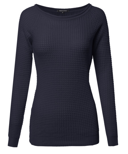 Women's Classic Rounded Scoop Neck Sweater