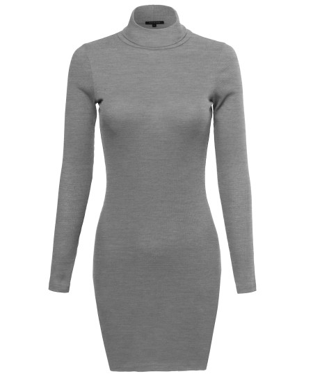 Women's Basic Lightweight Thermal Turtleneck Top 