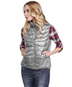 Women's Lightweight 90% Goose Down Packable Outdoor Puffer Vest