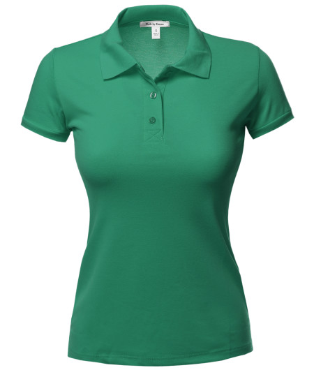 Women's Classic Pique Polo Top 