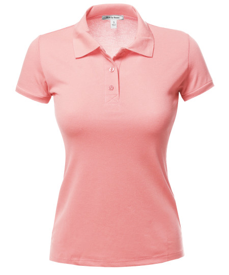 Women's Classic Pique Polo Top 