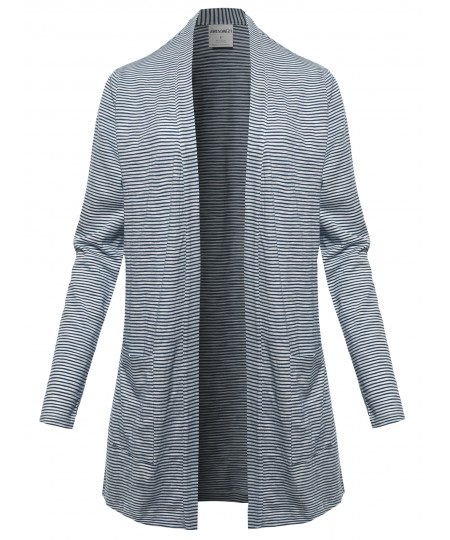 Women's Casual Lightweight Open Front Cotton Cardigan