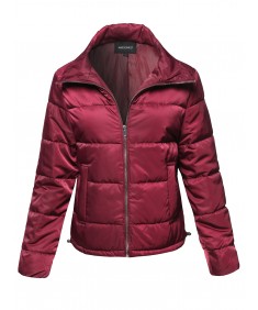 Women's Solid Basic Quilted Light Padded Jacket