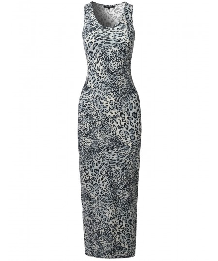 Women's Casual Variety Print Sleeveless Maxi Dress