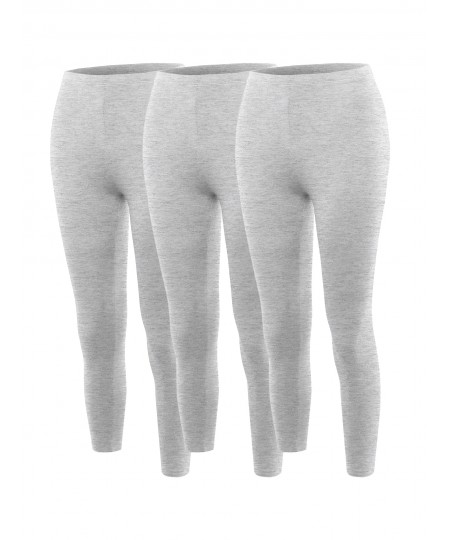 Women's Solid High Waisted Premium Cotton Capri Leggings