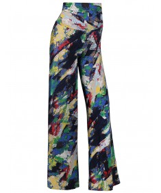 Women's MADE IN USA Soft Stretch Breathable Multicolor Palazzo Pants