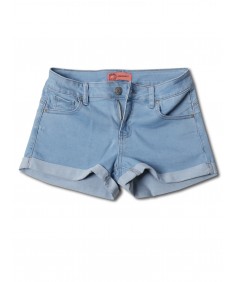 Women's Casual Push Up Roll-up Cuff Denim Shorts