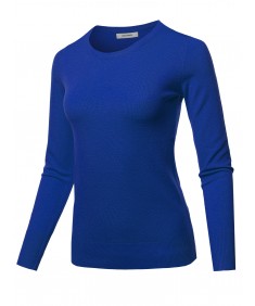 Women's Long Sleeve Crew Neck Classic Sweater