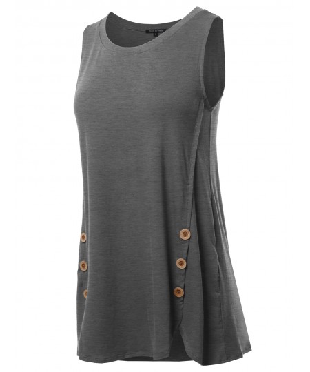 Women's Solid Cute Casual Tank Top