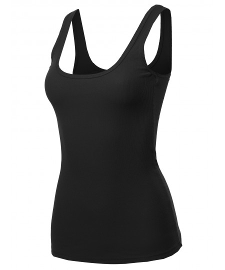 Women's Solid Sleeveless Casual Tank Top