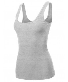 Women's Solid Sleeveless Casual Tank Top