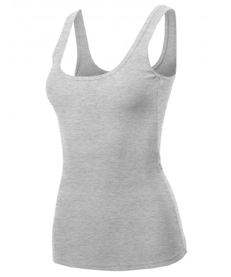 Women's Solid Sleeveless Casual Tank Top