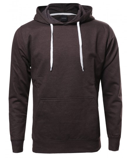 Men's Quality Material Basic Casual Pullover Hoodie