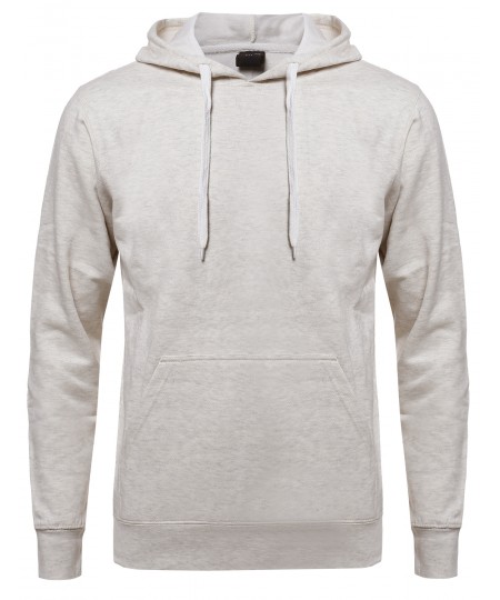 Men's Quality Material Basic Casual Pullover Hoodie