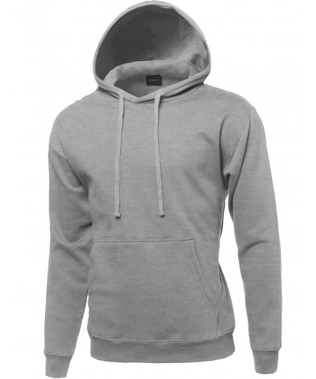 Men's Basic Pullover Oversided Hoodie