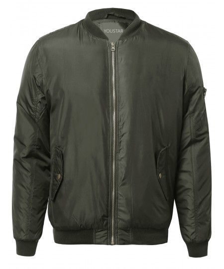 Men's Classic Bomber Jacket