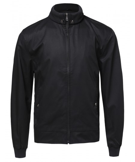 Men's  High Neck Bomber Jacket