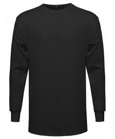 Men's Basic Long Line Thermal Long Sleeve Tee