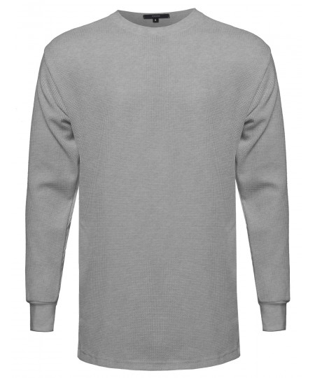 Men's Basic Long Line Thermal Long Sleeve Tee