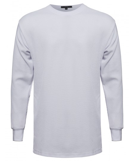 Men's Basic Long Line Thermal Long Sleeve Tee