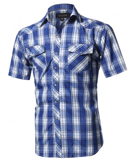 Men's Western Casual Button Down Shirt